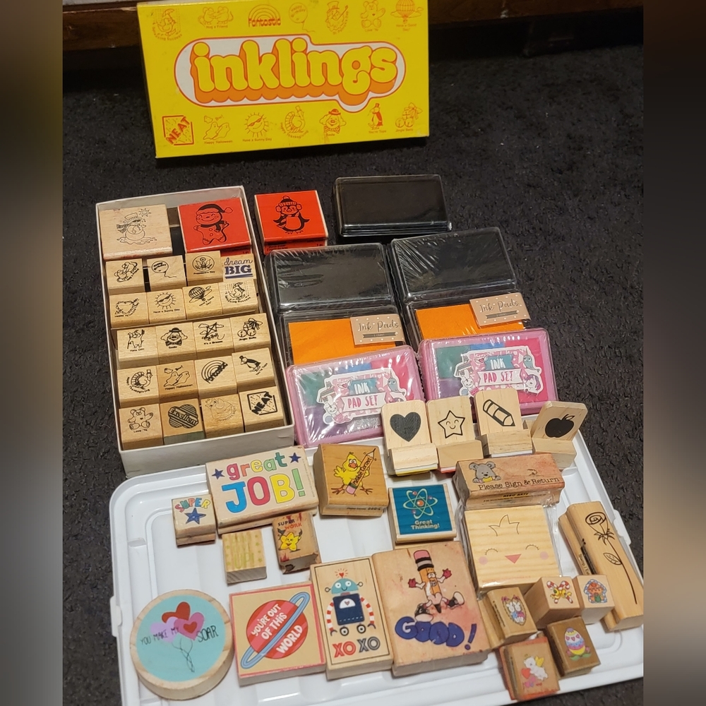 Stamp and ink collection